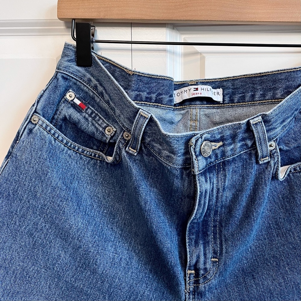 Y2K Boyfriend Cropped Tommy Hilfiger Mid-Rise Ankle Jeans Women's Size 8